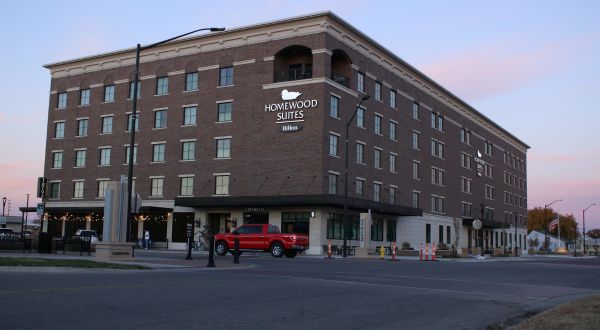 A hotel in downtown Salina, Kansas.