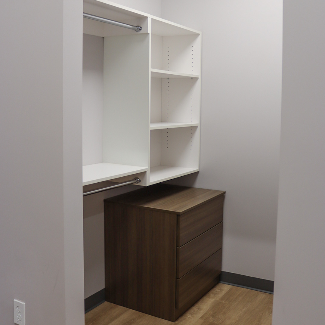 Earhart Hall closet space